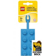 52001 Bag - Luggage Tag, Silicone, LEGO Plate 2 x 4 Blue